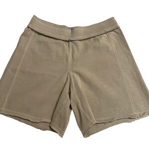 J.Jill womens lounge shorts in oatmeal, elastic waist band 100%‎ cotton XS NEW!
